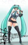  1girl aqua_eyes aqua_hair breasts circle hatsune_miku highres large_breasts note notes playstation square triangle vocaloid x 