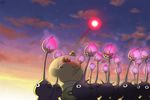  brown_hair cloud flower naru_(wish_field) olimar pikmin_(creature) pikmin_(series) pikmin_2 pointy_ears 