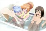  3girls bath bathtub blush fin_e_ld_si_laffinty kyouno_madoka muginami nude nyantype rinne_no_lagrange water 