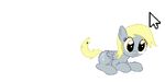  animated blonde_hair cursor cute cutie_mark derpy_hooves_(mlp) equine female feral friendship_is_magic hair horse low_res mammal my_little_pony pegasus pony solo unknown_artist wings 