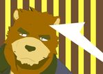  brown_fur clothing fur grizzly_bear juuichi_mikazuki male mammal morenatsu plain_background solo unknown_artist 