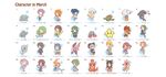  6+girls ^_^ ahoge baby bad_id bad_pixiv_id blonde_hair blue_hair blush_stickers brown_hair cellphone chair chibi closed_eyes crystal_ball directional_arrow dog dolphin english facial_hair fish fishing_line fishing_rod fushigi_ebi green_hair grey_hair hair_ornament hairband hairclip harp hat head_fins hermit_crab highres holding instrument japanese_clothes kimono long_hair march mermaid monster_girl multiple_girls mustache nose_bubble one_eye_closed orange_hair original phone polearm ponytail purple_hair rocking_chair seahorse seal seashell shell shorts simple_background sitting skirt solid_oval_eyes spear star sweatdrop tan tears tongue translation_request trident turtle twintails weapon witch_hat 