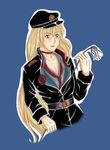  absolute_obedience blonde_hair highres louise_hardwich military military_uniform solo uniform whip yaoi 