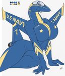  2012 aircraft airplane anthro back big_breasts blue_eyes breasts butt female gaping jet lips looking_at_viewer looking_back machine mechanical metal naturally_censored navy plain_background smile solo standing thighs voluptuous walter_sache wide_hips 