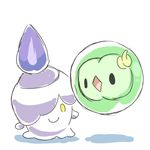  candle duosion fire good_frog litwick lowres nintendo no_humans pokemon simple_background 