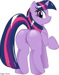  anus boggle butt equine female feral friendship_is_magic hair horn horse long_hair looking_at_viewer looking_back mammal my_little_pony pony purple_eyes purple_hair pussy solo sssonic2 twilight_sparkle_(mlp) unicorn 