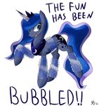  bubble_wrap crown cutie_mark dialog dialogue english_text equine female feral friendship_is_magic horn horse mammal mrstufflebeam my_little_pony necklace plain_background pony princess_luna_(mlp) solo text white_background winged_unicorn wings 