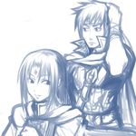  fire_emblem ike monochrome smile soren 