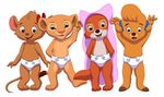  cub diaper disney female maid_marian molly_cunningham nala olivia robin_hood_(disney) the_lion_king young 