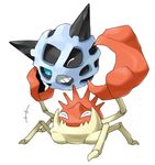  claws crab glalie good_frog horns kingler nintendo no_humans pokemon simple_background 