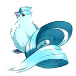  articuno bird feathers good_frog lowres nintendo no_humans pokemon simple_background wings 