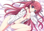 artist_request blue_eyes breasts character_request panties pink_hair ribbon underwear yuyi 