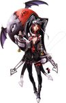  arc_system_works ballon balloon boots breasts cleavage demon_wings female fingerless_gloves full_body gloves guilty_gear guilty_gear_2 monster red_eyes red_hair scar short_hair simple_background solo stiches stitches stitching teeth thigh_boots thighhighs valentine_(guilty_gear) white_background wings 