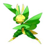  good_frog insect leaf leavanny nintendo no_humans pokemon red_eyes simple_background 
