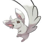  brown_eyes butt chinchilla good_frog looking_back mammal minccino nintendo no_humans plain_background pok&#233;mon pokemon raised_tail rodent simple_background solo video_games white_background 