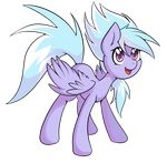  2012 cloud_chaser_(mlp) equine female friendship_is_magic hair horse long_hair my_little_pony open_mouth pegasus pony purple_eyes smitty_g two_tone_hair wings 