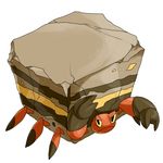  crab dirt dwebble good_frog nintendo no_humans pokemon rock simple_background 