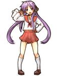  bad_id bad_pixiv_id hiiragi_kagami lucky_star ofuro_mantarou purple_hair ryouou_school_uniform school_uniform serafuku solo twintails 