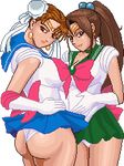  bishoujo_senshi_sailor_moon brown_hair capcom chun-li king_of_fighters lowres parody shiranui_mai snk street_fighter warner 