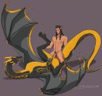  anal anus balls bestiality claws digitigrade dragon dripping duo elf erection feral gilbertsawesome hair humanoid interspecies long_ears long_hair male male/male nipples penetration penis pointy_ears scalie sex size_difference small_dom_big_sub wings wyvern 
