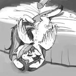  bed blush cum cutie_mark drooling duo equine eyes_closed female feral friendship_is_magic greyscale horse humanoid_penis kevinsano male mammal monochrome my_little_pony open_mouth pegasus penis pony rainbow_dash_(mlp) saliva sex solo_focus straight sweat wings 