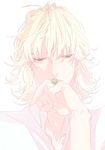  bad_id bad_pixiv_id barnaby_brooks_jr blonde_hair eyelashes flower hand_kiss jewelry kiss male_focus pale_color ring solo teyrapak tiger_&amp;_bunny 