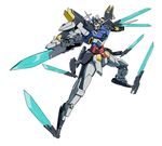  concept gundam gundam_age gundam_age-2 mecha no_humans septuple_wielding simple_background solo sword weapon 