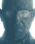  bald blue breaking_bad casey_callender facial_hair glasses looking_at_viewer male_focus monochrome realistic serious signature solo walter_white 