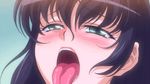 animated animated_gif blush close-up cum facial morino_yuuko open_mouth tentacle_and_witches tongue 