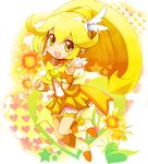 bad_id bad_pixiv_id bike_shorts blonde_hair boots bow bowtie brooch choker cure_peace full_body hair_flaps jewelry kise_yayoi long_hair magical_girl mike_(3isk) precure shorts shorts_under_skirt skirt smile smile_precure! solo v yellow yellow_background yellow_bow yellow_eyes yellow_shorts yellow_skirt 