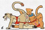  all_fours disney feline female lesbian lion lioness nala pussy the_lion_king zira 