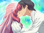  angel_wish chitose_mizuki game_cg long_hair red_hair wedding wedding_dress 