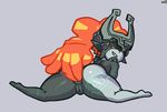  anal_fingering big_butt big_thighs butt female fingering imp looking_back masturbation midna noill nude pussy solo the_legend_of_zelda thighs twilight_princess video_games 