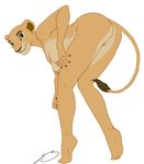  anthrofied breasts butt disney feline female lion lioness mammal mooning nala nipples presenting presenting_hindquarters pussy sarafina solo steven_stagg the_lion_king 