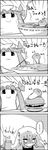  4koma bathing bowl braid comic crescent curry food greyscale hamburger hat highres jitome kirisame_marisa long_hair lying meandros monochrome nameko_(osawari_tantei) no_hat no_headwear noodles osawari_tantei patchouli_knowledge ramen smile tani_takeshi touhou translated yukkuri_shiteitte_ne 