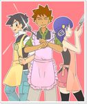  child hikari_(pokemon) pokemon pokemon_(anime) satoshi_(pokemon) takeshi_(pokemon) 