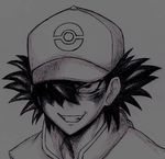  1boy baseball_cap cap child evil_face hat pokemon pokemon_(anime) satoshi_(pokemon) 