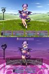  :p arch_imp bare_shoulders barefoot demon_girl demon_tail elf_(mamono_girl_lover) engrish grass horns imp_(mamono_girl_lover) kenkou_cross legs magic_circle mamono_girl_lover midriff monster_girl monster_girl_encyclopedia navel pointy_ears purple_hair ranguage screencap screenshot short_hair succubus succubus_(mamono_girl_lover) tail tongue tongue_out translation_request 