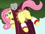  anus arthropod b.sting bee bee_sting bsting butt equine female feral fluttershy_(mlp) fluttershy_mlp friendship_is_magic hair horse insect mammal my_little_pony pain pony pussy raised_tail solo sting stuck 