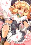  :d alternate_costume apron bad_id bad_pixiv_id black_gloves black_legwear blonde_hair blush boots bow braid curiosities_of_lotus_asia dress fingerless_gloves frilled_dress frills gloves grimoire_of_marisa hair_bow hair_ribbon hat jumping kanoe_soushi kirisame_marisa leg_up marisaup messy_hair mini-hakkero open_mouth red_eyes ribbon shoes short_hair side_braid single_braid smile socks solo teeth touhou v-shaped_eyebrows waist_apron wavy_hair witch_hat yellow_eyes 