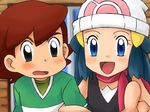  blue_eyes blue_hair dawn hikari_(pokemon) kengo_(pokemon) kenny_(pokemon) lowres pokemon 