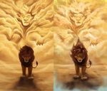  comparison disney duo eyes_closed feline feral lion male mammal mufasa simba solo spirit the_lion_king wingsofabutterfly202 