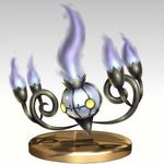  chandelure no_humans pokemon super_smash_bros. trophy 