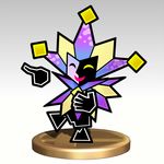  1boy dimentio gonzarez paper_mario super_mario_bros. super_paper_mario super_smash_bros. trophy 