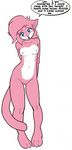  aeris_(vg_cats) blue_eyes breasts dialogue english feline female hair looking_at_viewer nude open_mouth pink_fur pink_hair solo unknown_artist vg_cats 
