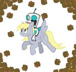  blue_eyes cutie_mark derp derpy_hooves_(mlp) devo devo87 duo equine female feral food friendship_is_magic gir grin hair horse invader_zim long_hair machine mammal mechanical ms_paint muffin my_little_pony pegasus plain_background pony robot wings yellow_eyes 