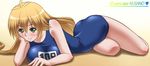  1girl awa blonde_hair blush breasts green_eyes kusano large_breasts long_hair sekirei solo tsukiumi 