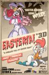  anthro avian big_breasts bird blue_eyes bottomless bow breasts chicken choo-choo clothed clothing easter easter_booby eltonpot english_text esther_b evil_grin female gloves grin hair half-dressed hard_hat helmet holidays imminent_rape lagomorph legwear mammal nipples open_mouth pink_eyes pink_hair plunger poster rabbit rape_face skimpy smile text toeless_socks 