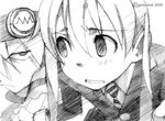  1girl gofu greyscale maka_albarn monochrome sketch soul_eater soul_eater_(character) traditional_media 