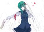  bad_id bad_pixiv_id green_hair minase_(mmakina) ribbon rod_of_remorse shiki_eiki short_hair solo touhou 